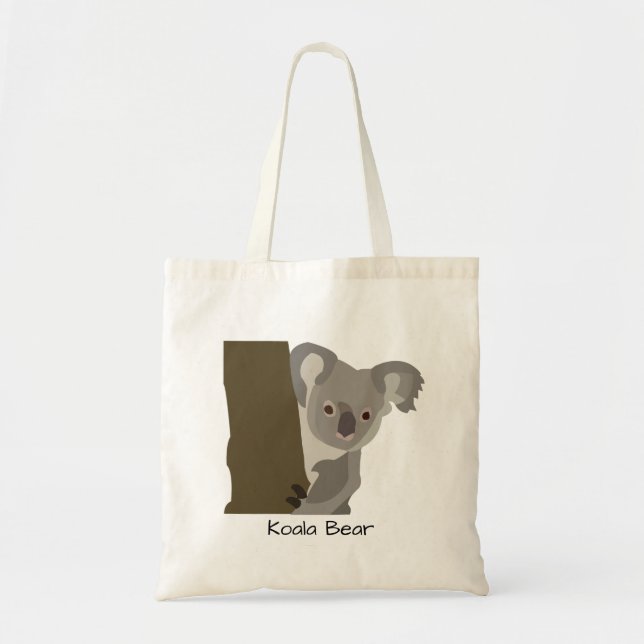Bolso De Tela Niños osos de Koala personalizados (Frente)