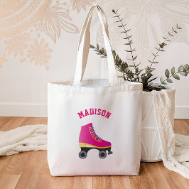 Bolso De Tela Niños patinadores rollos rosados