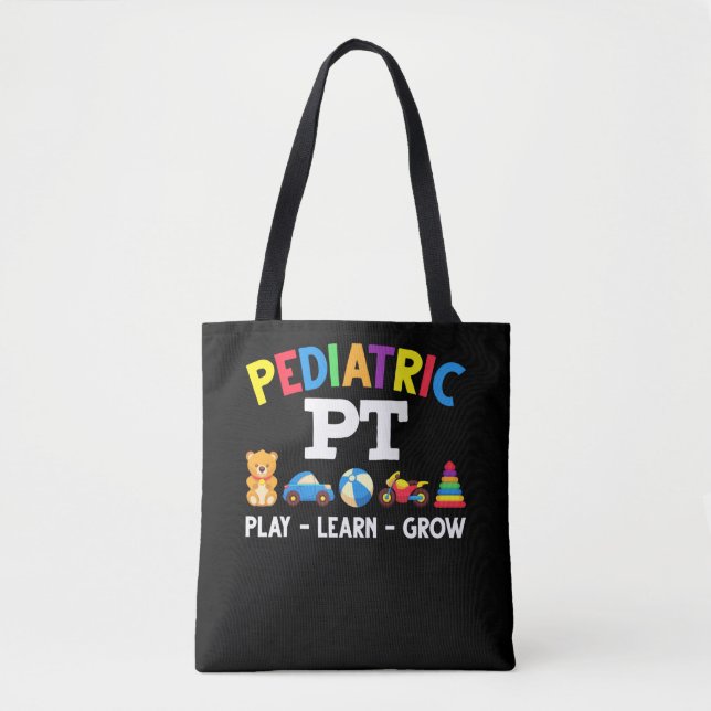 Bolso De Tela Niños pediatras pediátricos con terapia física (Anverso)