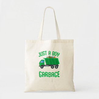 Bolso De Tela Niños Solo Un Niño Que Ama Los Camiones De Basura