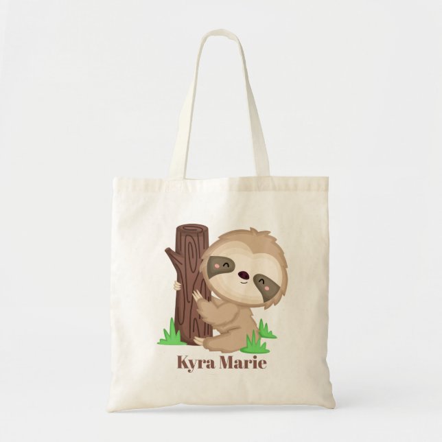 Bolso De Tela Niños unisex perezosos (Frente)