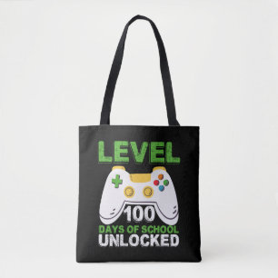 Bolso De Tela Nivel 100 Días De Escuela Desbloqueado Jugador Vid