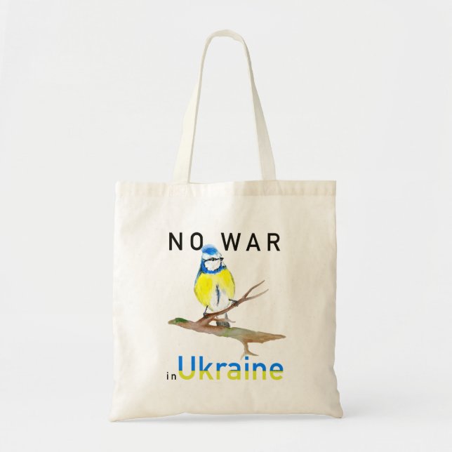 Bolso De Tela No a la guerra en Ucrania (Frente)