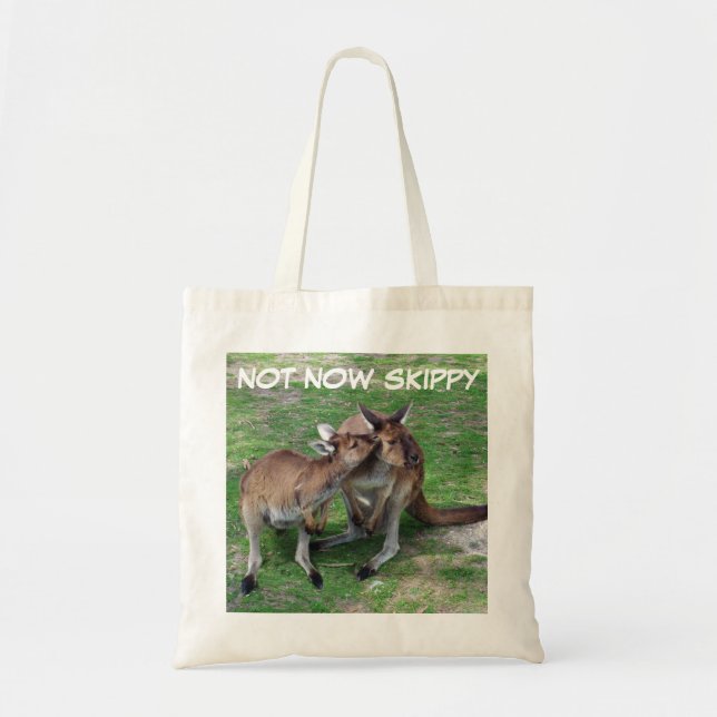 Bolso De Tela No ahora Skippy Budget Tote Bag (Frente)