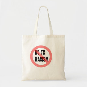 Bolso De Tela No al racismo   Lema contra el racismo