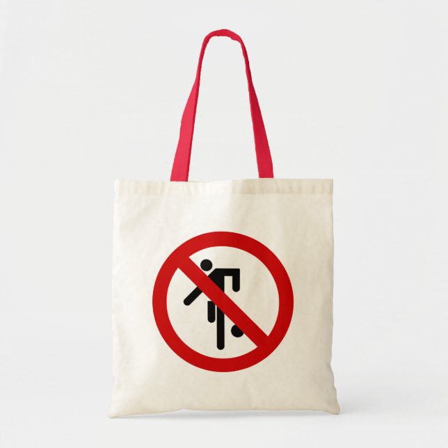 Bolso De Tela NO Ball Games ⚠ Thai Park Rótulo ⚠ (Frente)