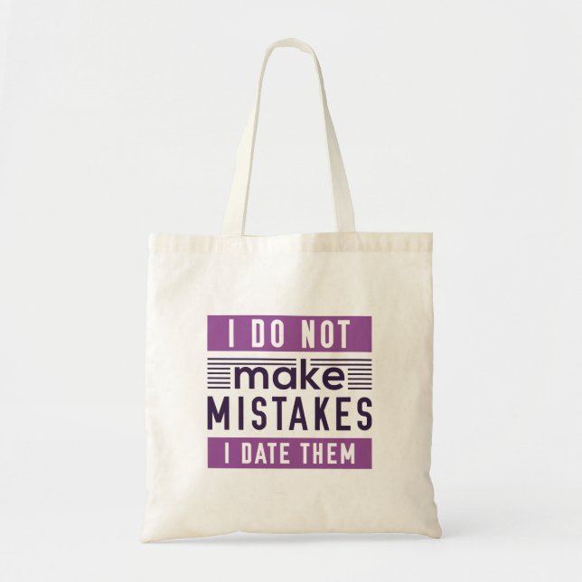 Bolso De Tela No cometo errores (Frente)