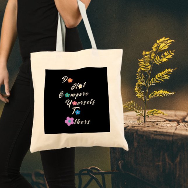 Bolso De Tela No compararse con otros Inspiradores (Subido por el creador)
