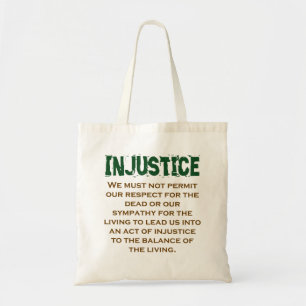 Bolso De Tela No Debemos Permitir Nuestro Respeto - Cita De Inju