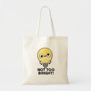 Bolso De Tela No demasiado brillante divertido Bulb Pun