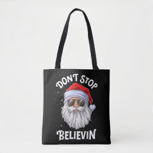 Bolso De Tela No detengan a los Navidades de Santa Funny de Beli