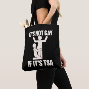 Bolso De Tela No Es Gay Si Es Seguridad De TSA Divertido LGBTQ
