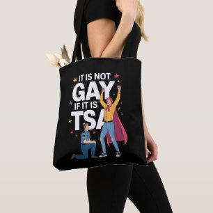Bolso De Tela No Es Gay Si Es TSA Humor De Seguridad De Aerolíne