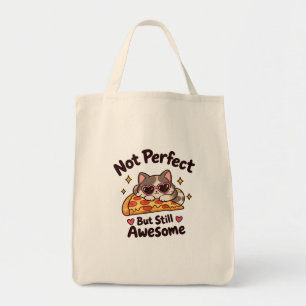 Bolso De Tela No es perfecto pero aún así es increíble gato sarc