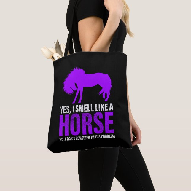 Bolso De Tela No es problema oler como un caballo (Detalle)