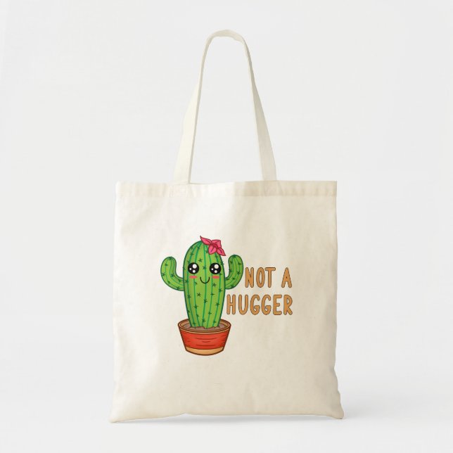 Bolso De Tela No es un abrazo libre de Cactus (Frente)