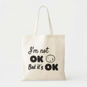 Bolso De Tela No estoy bien, pero está bien la invitación