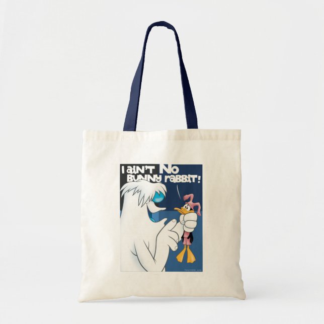 Bolso De Tela "No estoy conejo conejo conejo" Hugo & DAFFY DUCK™ (Frente)