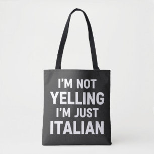 Bolso De Tela No Estoy Gritando Estoy Solo Italiano Divertido Sa