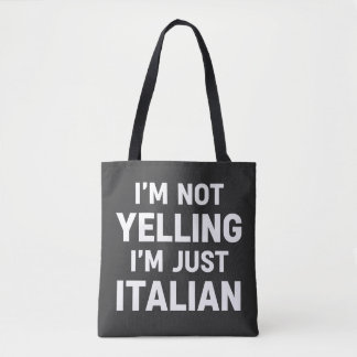 Bolso De Tela No Estoy Gritando Estoy Solo Italiano Divertido Sa
