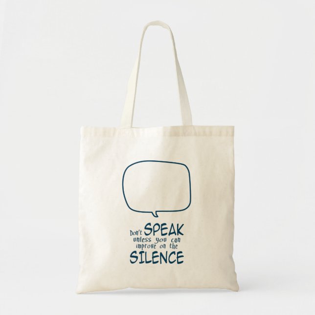 Bolso De Tela No Hables (Frente)