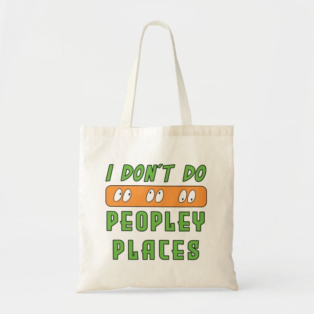 Bolso De Tela No hago lugares populares (Frente)