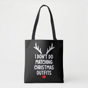 Bolso De Tela No Hago Trajes Navideños a Juego Familia