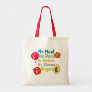 Bolso De Tela No hay carne, no hay dolor.