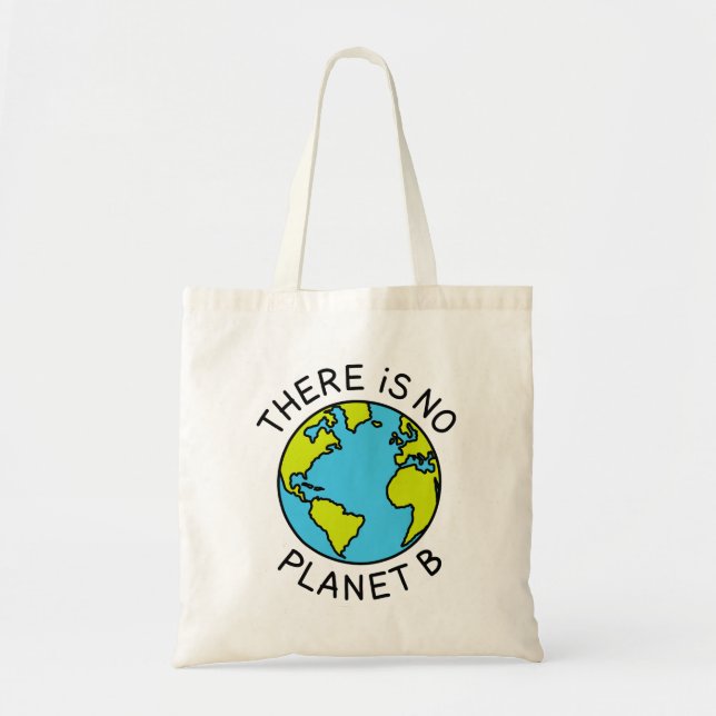 Bolso De Tela No Hay Concepto Ambiental Planeta B2 (Frente)