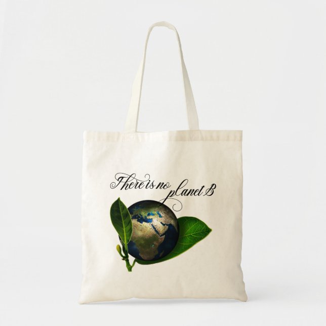 Bolso De Tela No hay conservación del planeta B (Frente)