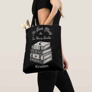 Bolso De Tela No Hay Cosa Tal Como Demasiados Libros Unisex