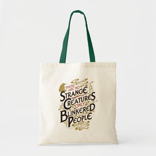 Bolso De Tela No Hay Criaturas Extrañas (Frente)
