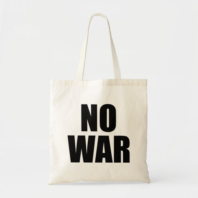 BOLSO DE TELA NO HAY GUERRA (Frente)