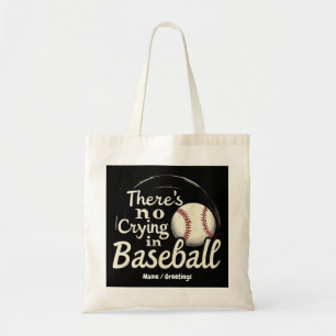 Bolso De Tela No Hay Lágrimas en el Béisbol Un Divertido Día de 