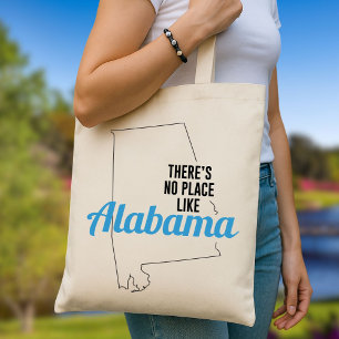 Bolso De Tela No hay lugar como Alabama, Tote Bag, Mamá Regalo
