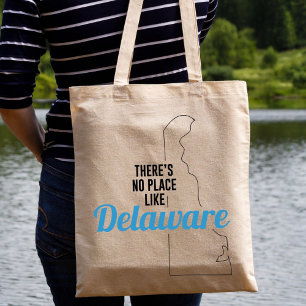 Bolso De Tela No hay lugar como Delaware, Tote Bag, Mamá Regalo