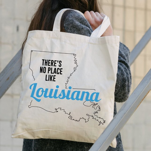 Bolso De Tela No hay lugar como Louisiana Tote Bag, mamá Gift (Subido por el creador)