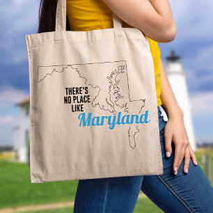 Bolso De Tela No hay lugar como Maryland, Tote Bag, Mamá Regalo