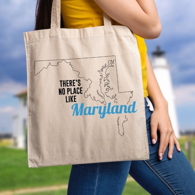 Bolso De Tela No hay lugar como Maryland, Tote Bag, Mamá Regalo (Subido por el creador)