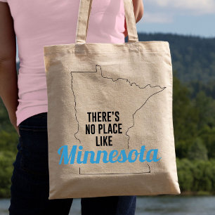 Bolso De Tela No hay lugar como Minnesota Tote Bag, Mamá Regalo