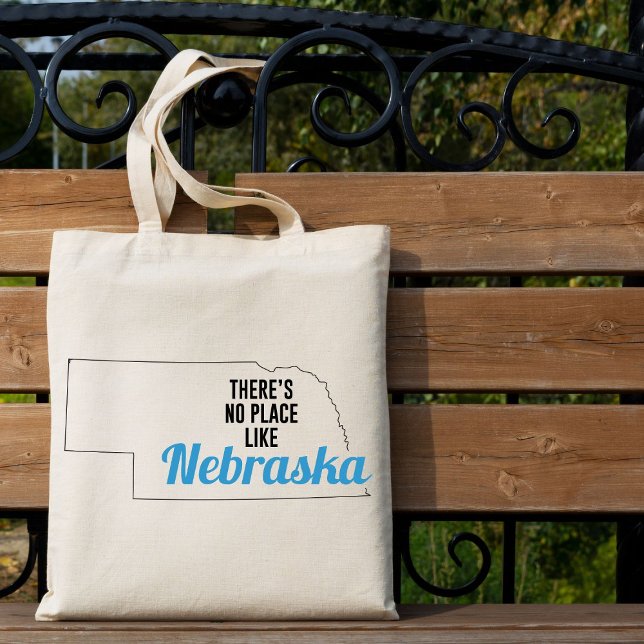 Bolso De Tela No hay lugar como Nebraska, Tote Bag, Mamá Regalo (Subido por el creador)