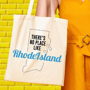 Bolso De Tela No hay lugar como Rhode Island Tote Bag