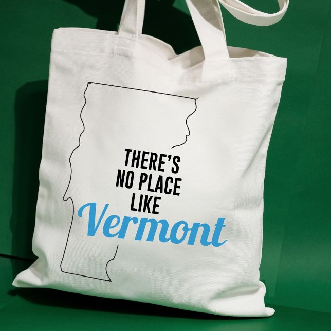 Bolso De Tela No hay lugar como Vermont, Tote Bag, Mamá Regalo (Subido por el creador)