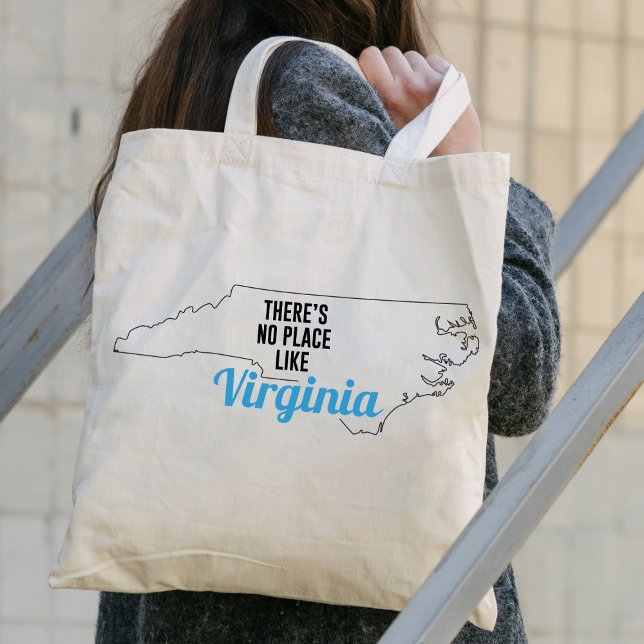 Bolso De Tela No hay lugar como Virginia, Tote Bag, Mamá Regalo (Subido por el creador)