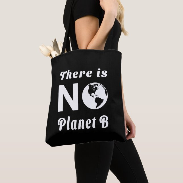 Bolso De Tela No Hay Planeta B Protege el Mundo Día de la Tierra (Detalle)