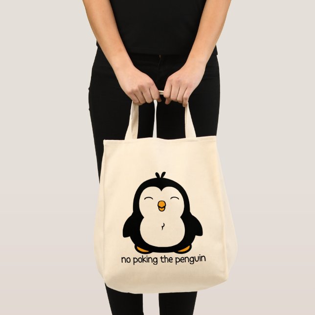 Bolso De Tela No Hay Que Escarbar El Pingüino (Anverso (producto))