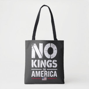 Bolso De Tela No hay reyes en Estados Unidos bandera patriótica