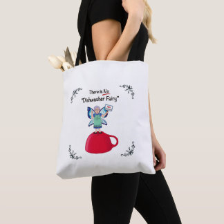 Bolso De Tela No hay un Tote de "lavavajillas"