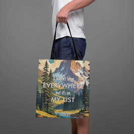 Bolso De Tela No he estado en todas partes Retro Wanderlust Trav