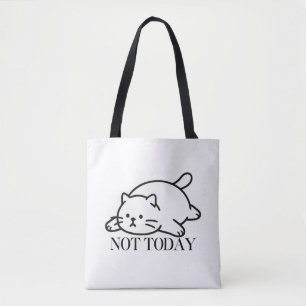Bolso De Tela No Hoy Cute Cat Lazy Mood